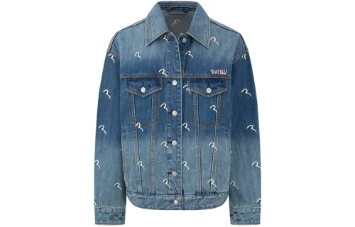 EVISU Denim Jackets Women's Denim Blue Moderate