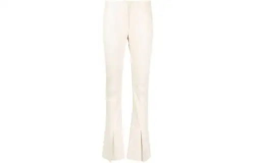 OFF WHITE Casual Pants Women's Ecru Moderate Flared Pants