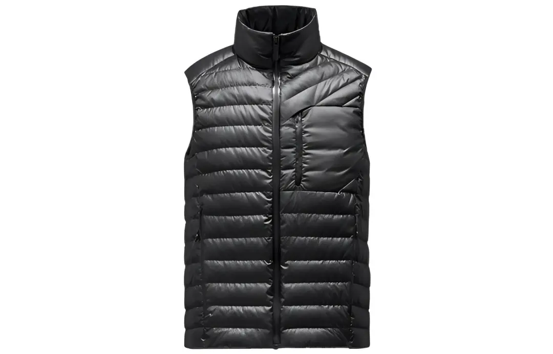 Moncler Down Vests Women's Black Stand Collar Moderate Other