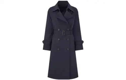 UNIQLO Trench Coat Women's Navy Blue