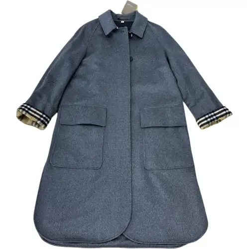 Burberry Coats Women's Gray Lapel Moderate