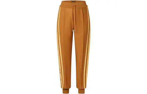 LOUIS VUITTON Knitted Sweatpants Women's Brown