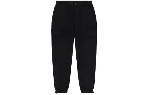 Vans Knitted Sweatpants Women's Black Thickened Cuffed Pants