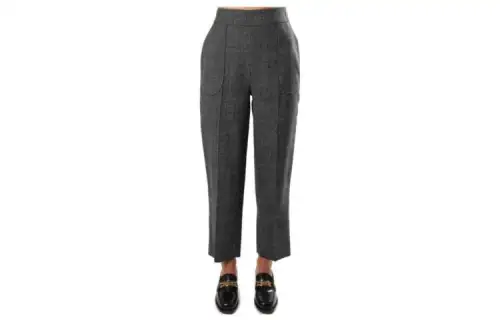 DIOR Casual Pants Women's Gray Moderate Tapered Pants