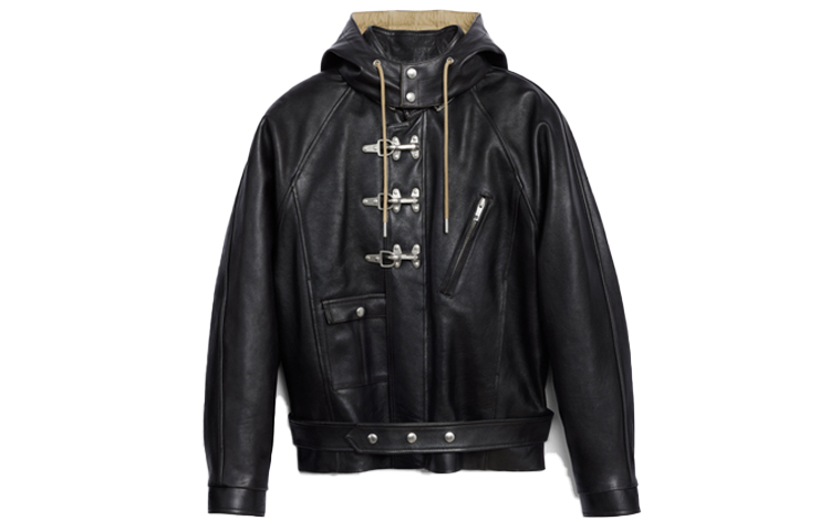 CELINE FW21 Leather Jacket Women's Black