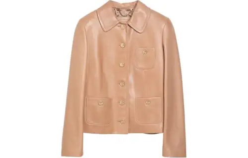 GUCCI Buttoned Leather Jacket