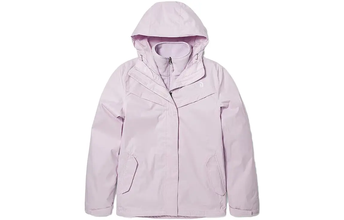 THE NORTH FACE Outdoor Hiking Windproof Thermal Windbreaker Jacket Women's Purple