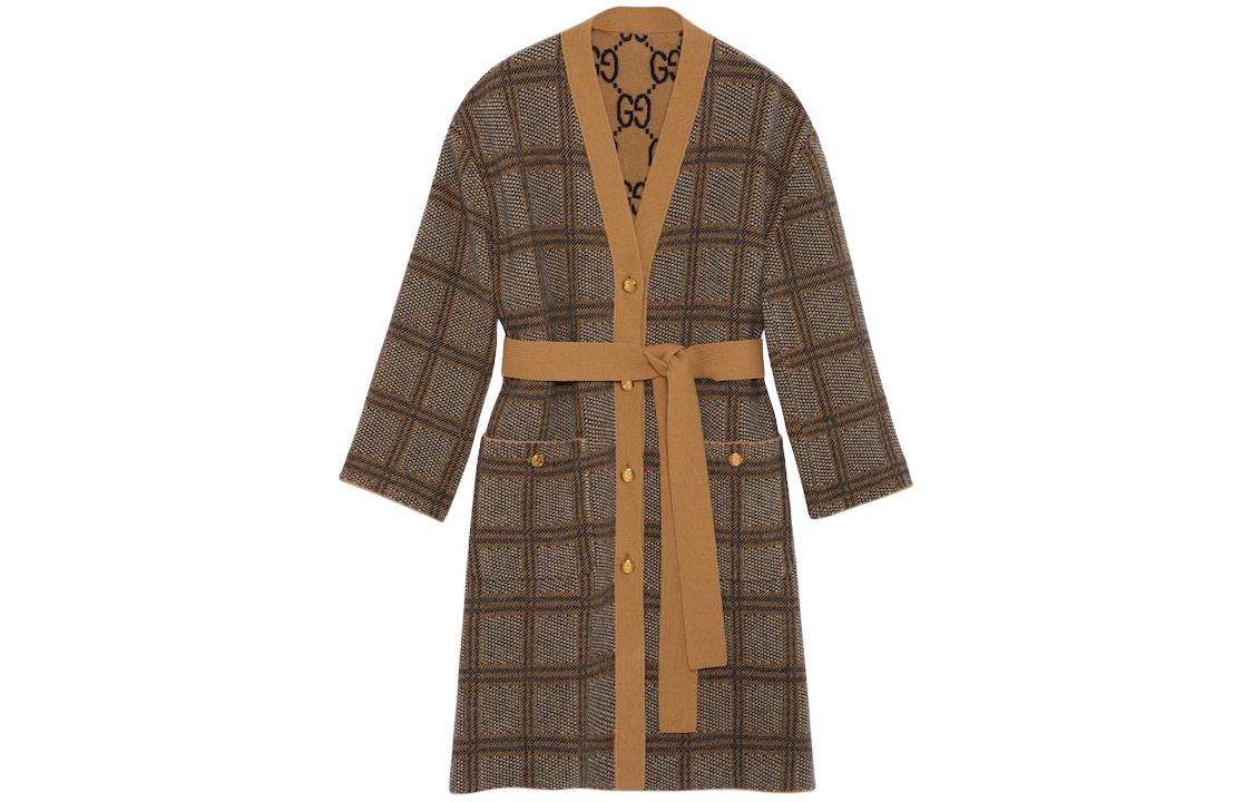 GUCCI Reversible Checked Cardigan