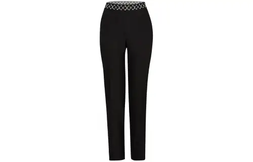 LOUIS VUITTON Straight Cut Pants With Monogram Elastic Belt
