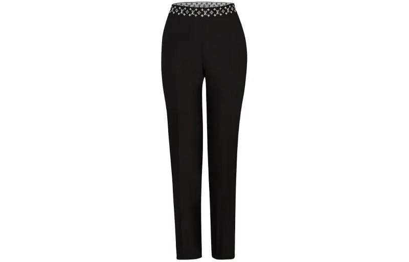 LOUIS VUITTON Straight Cut Pants With Monogram Elastic Belt
