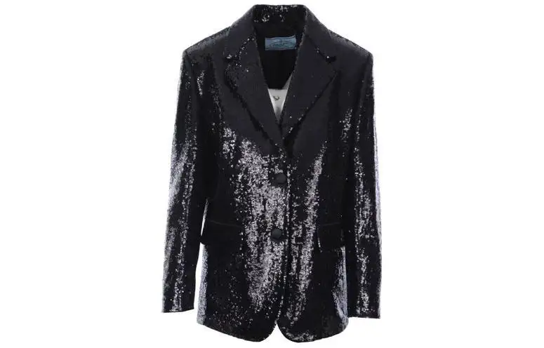 PRADA Sequin Embellished Tailored Blazer