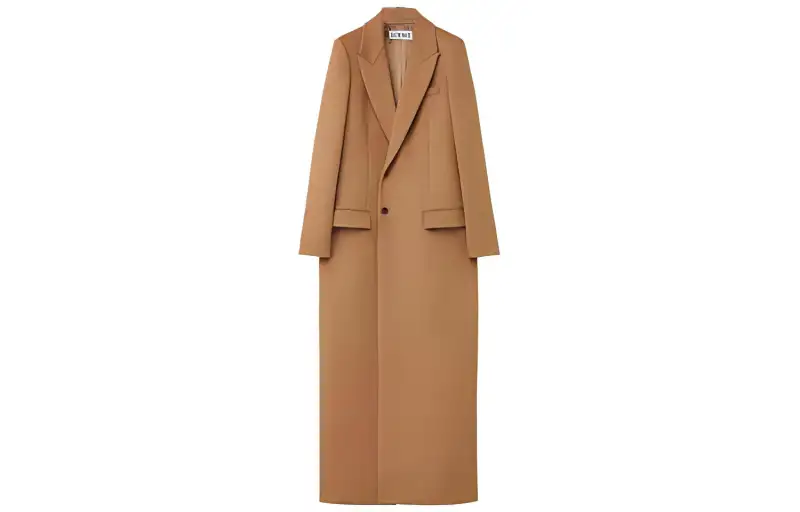 LOEWE Trench Coats Women's Umber Suit Collar Moderate Other