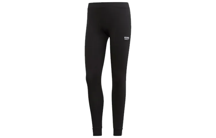 Adidas Originals Vocal CLASSICS 3 Knitted Sweatpants Women's Black Moderate Cuffed Pants