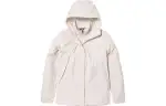 THE NORTH FACE Urban Exploration Windbreaker Jackets Women's White Hooded Thickened