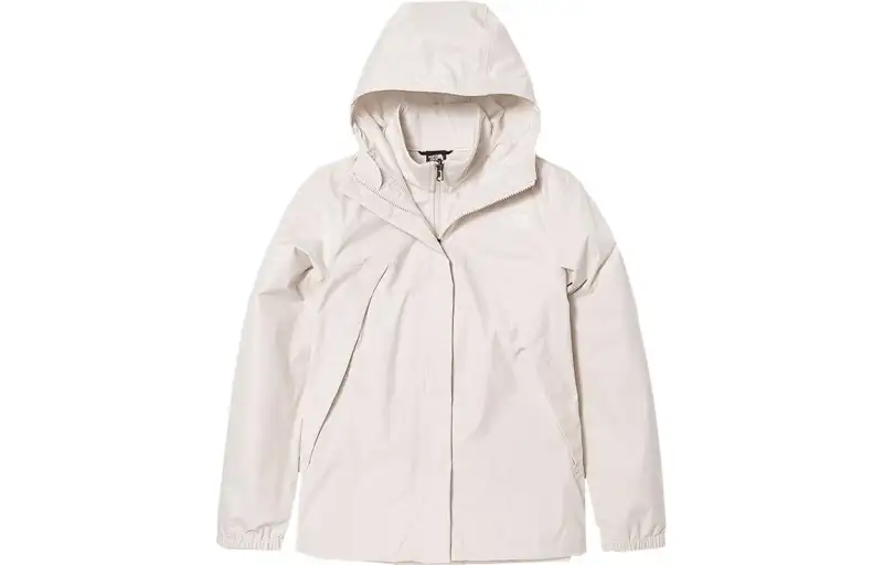 THE NORTH FACE Urban Exploration Windbreaker Jackets Women's White Hooded Thickened