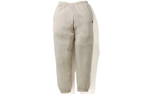 A BATHING APE Head Series Knitted Sweatpants Women's Moderate Straight Fit Pants