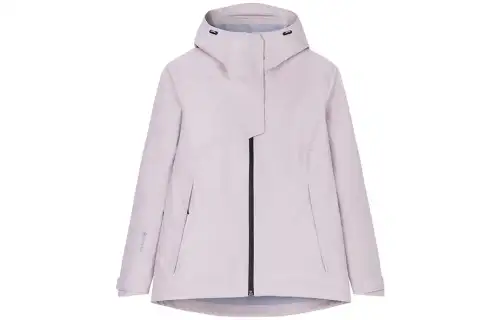 Anta Champion Series Waterproof And Breathable Windbreaker Jacket Women's Smoke Gray Pink