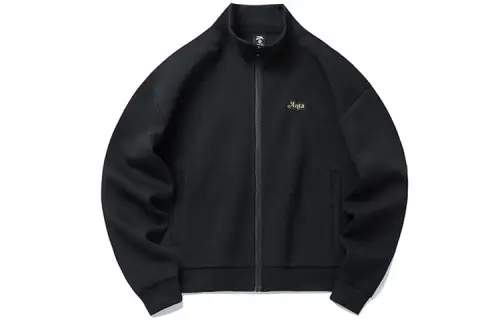 ANTA Life Collection Cropped Coats Women's Black Stand Collar Moderate