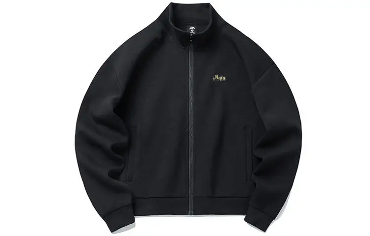 ANTA Life Collection Cropped Coats Women's Black Stand Collar Moderate