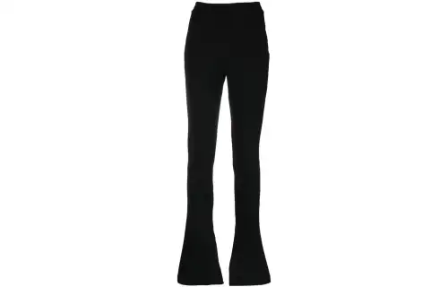 OFF WHITE Crepe Jer Split Leggings Black