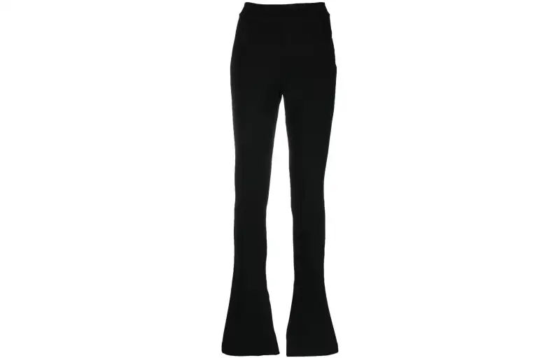 OFF WHITE Crepe Jer Split Leggings Black