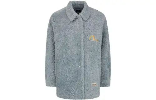 EVISU FW23 Velvet feel Coat Women's Ice Blue