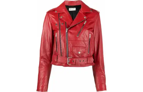 SAINT LAURENT Zip Detailed Long-Sleeved Jacket