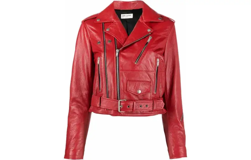 SAINT LAURENT Zip Detailed Long-Sleeved Jacket