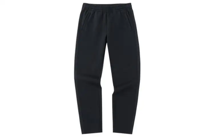 Anta Straight Fit Pants Moderate Sweatpants Spring Summer Women's Black