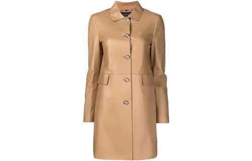 GUCCI Long Sleeved Leather Jacket