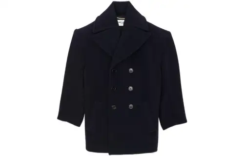 double-breasted wool coat