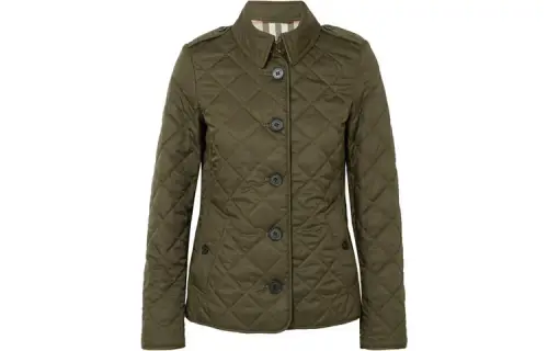 Burberry Puffer Jacket Women's Olive Green