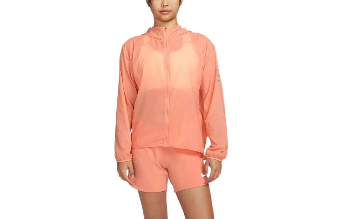 Nike Sun Protection Clothing Women's Light Madder Root Umber Hooded Moderate