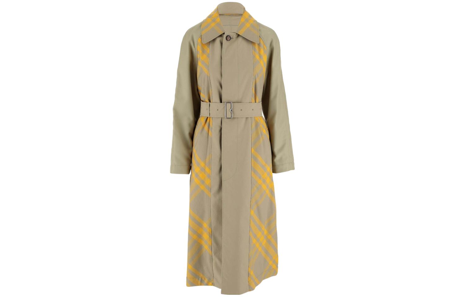Burberry Checked Belted-Waist Reversible Trench Coat