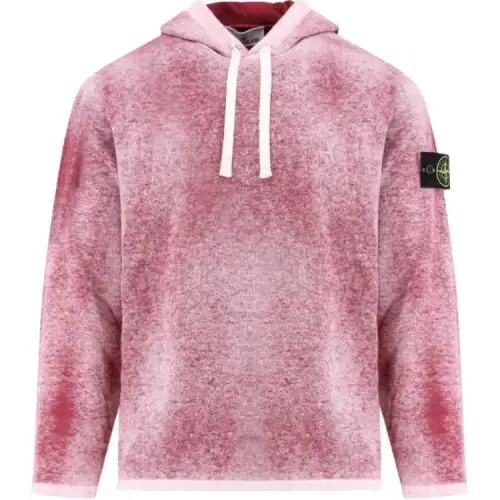 STONE ISLAND Logo Patch Hooded Drawstring Hoodie