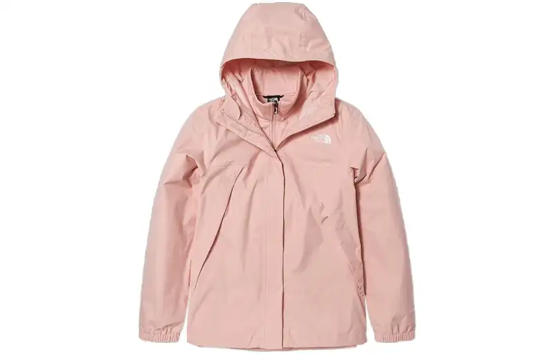 THE NORTH FACE Outdoor Hiking Waterproof, Windproof, Breathable, And Thermal Windbreaker Jacket Women's Pink