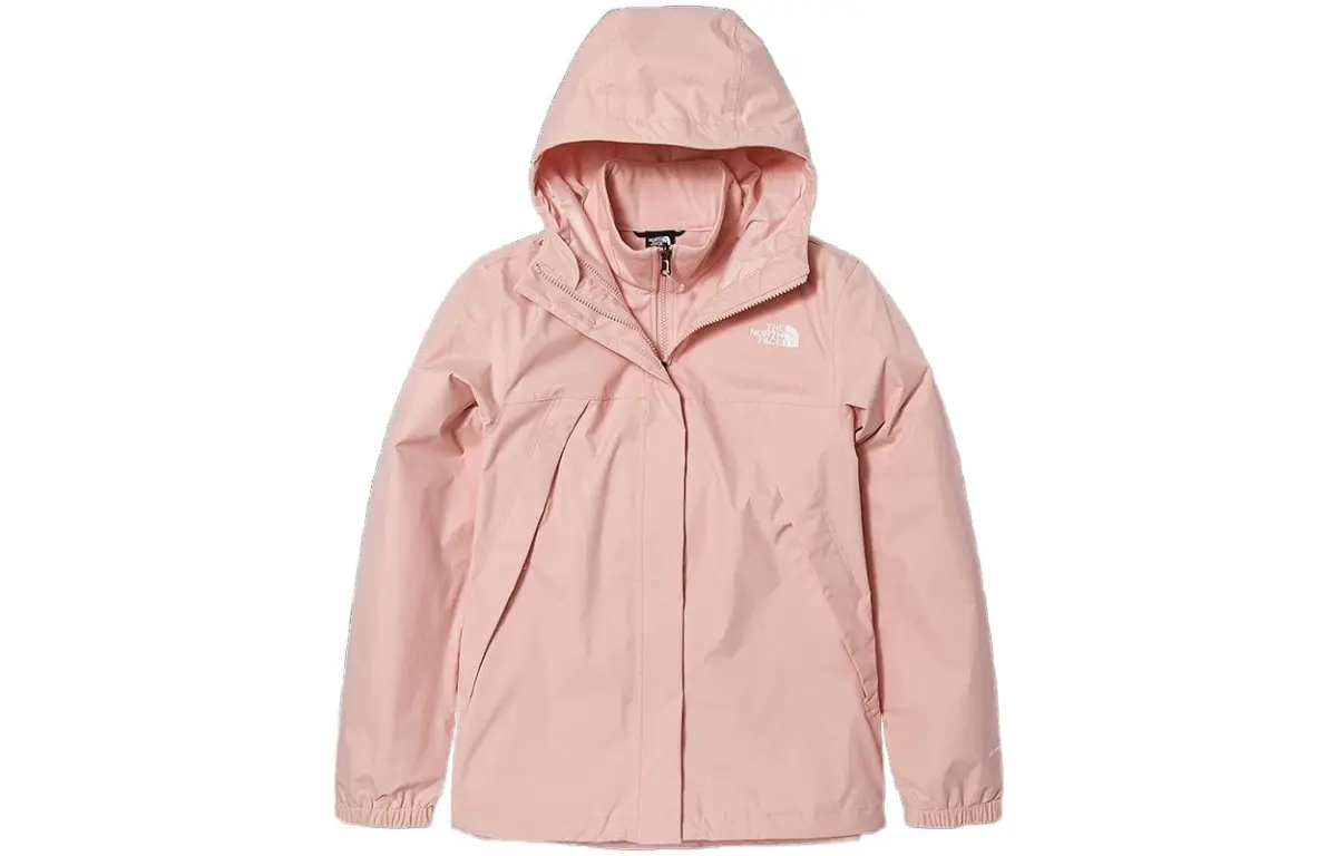 THE NORTH FACE Outdoor Hiking Waterproof, Windproof, Breathable, And Thermal Windbreaker Jacket Women's Pink
