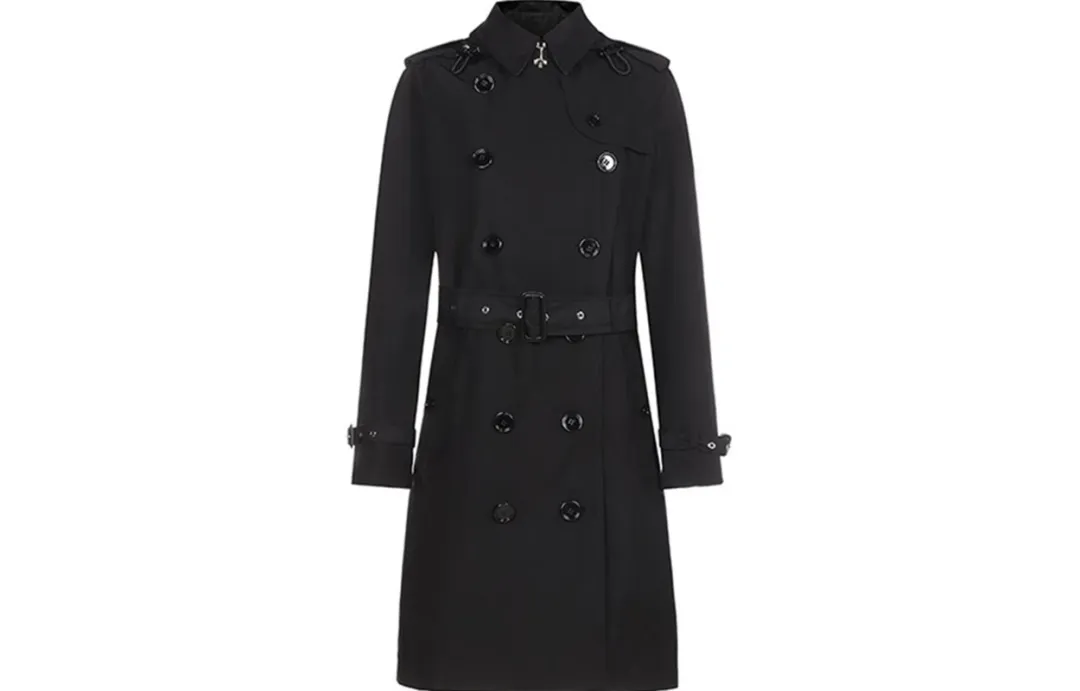 Burberry Kensington hooded trench coat