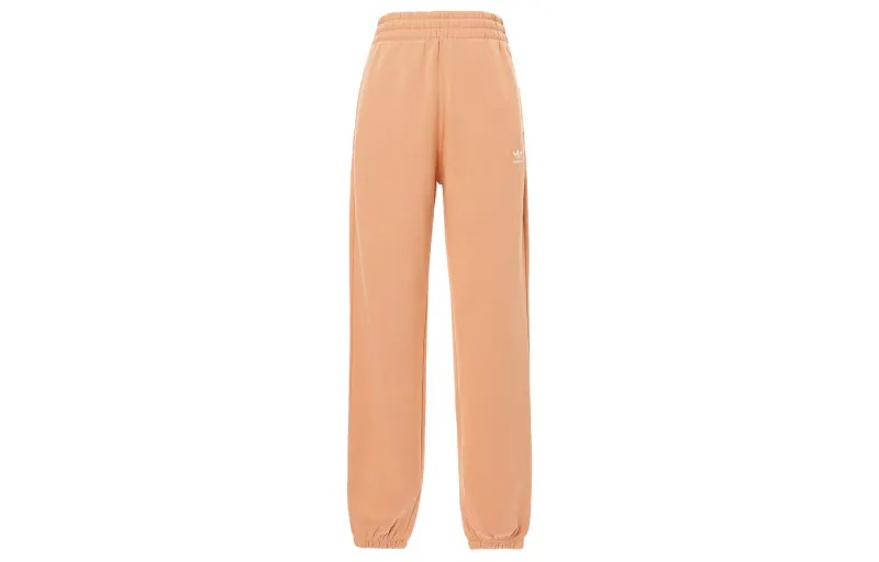 Adidas Originals Knitted Sweatpants Women's Light Pink Moderate Cuffed Pants