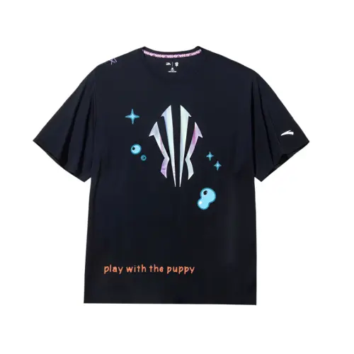 Anta Basketball Collection T Shirt Unisex Basic Black