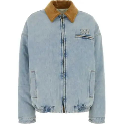 MIU MIU Denim Jacket Women's Blue