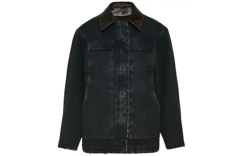 Prada triangle-logo canvas jacket