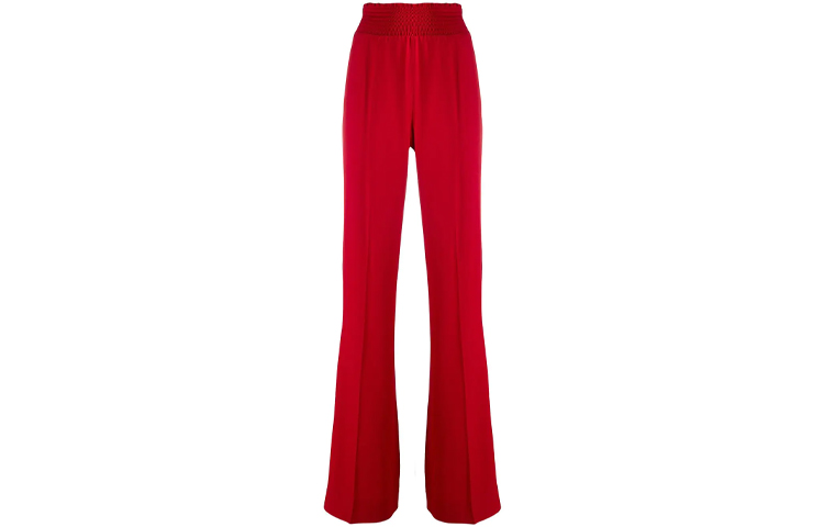PRADA Casual Pants Women's Red Moderate Straight Fit Pants