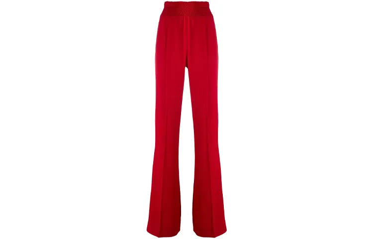 PRADA Casual Pants Women's Red Moderate Straight Fit Pants