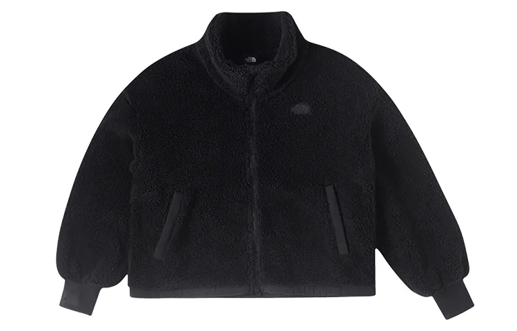 THE NORTH FACE Urban Exploration Velvet Jackets Women's Black Stand Collar Moderate