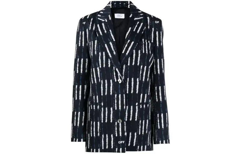 OFF WHITE Business Suit Coat Regular Fit Women's Black
