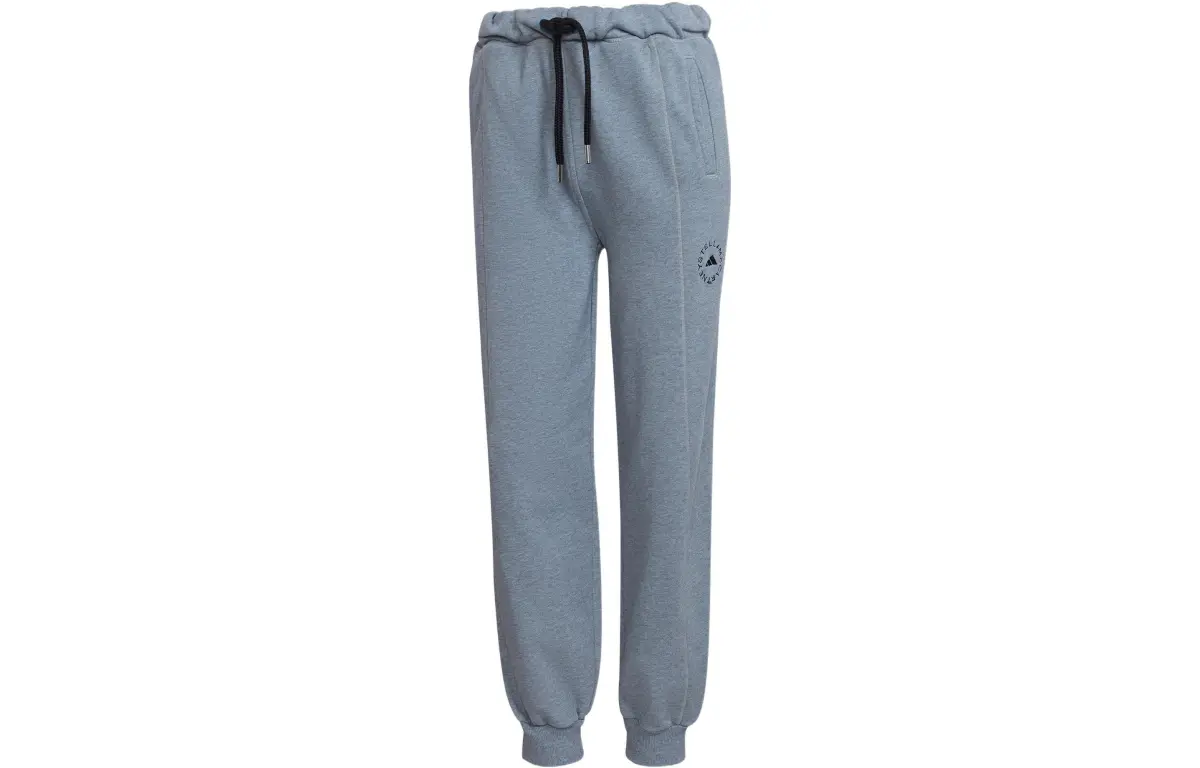 Adidas X Stella McCartney Knitted Sweatpants Women's Gray Moderate Cuffed Pants