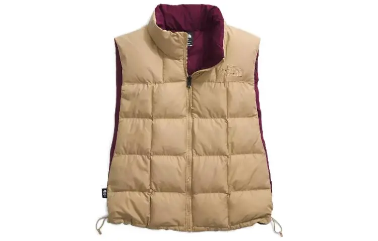 THE NORTH FACE Vests Women's Khaki Stand Collar Moderate Other