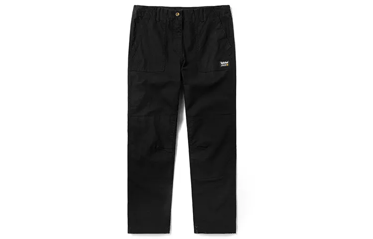 Timberland Cargo Pants Women's Black Moderate Straight Fit Pants