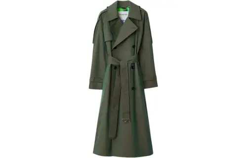 Burberry SS24 Trench Coat Women's Ivy Green